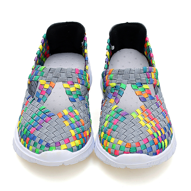 2026夏季镂空休闲网面鞋新款编织鞋女鞋透气休闲运动鞋布鞋妈妈鞋 - Image 2