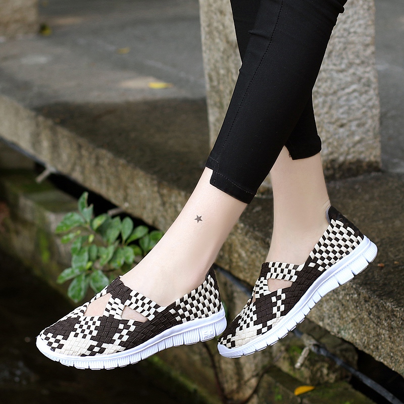 2026夏季镂空休闲网面鞋新款编织鞋女鞋透气休闲运动鞋布鞋妈妈鞋 - Image 7
