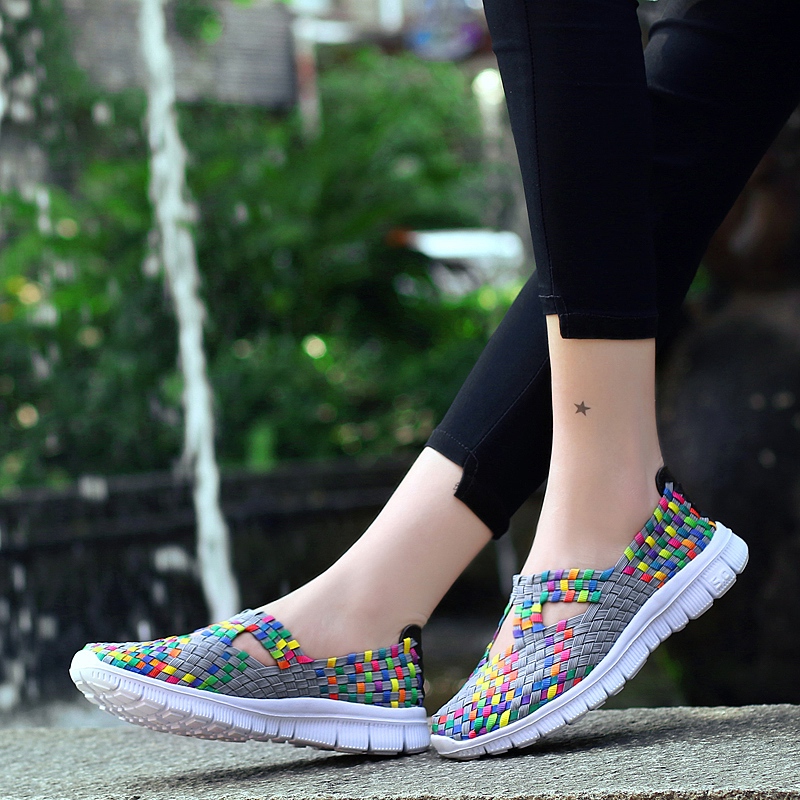 2026夏季镂空休闲网面鞋新款编织鞋女鞋透气休闲运动鞋布鞋妈妈鞋 - Image 10