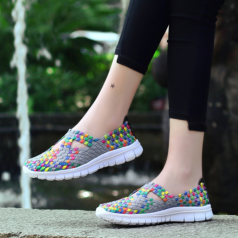 2026夏季镂空休闲网面鞋新款编织鞋女鞋透气休闲运动鞋布鞋妈妈鞋 - Image 11