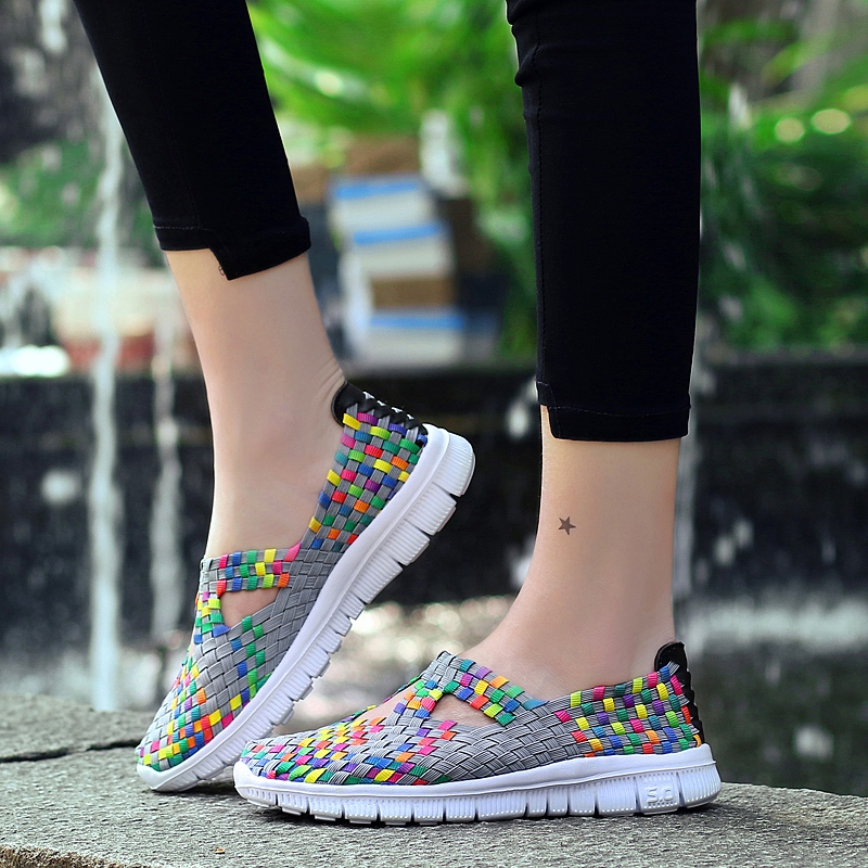 2026夏季镂空休闲网面鞋新款编织鞋女鞋透气休闲运动鞋布鞋妈妈鞋 - Image 12