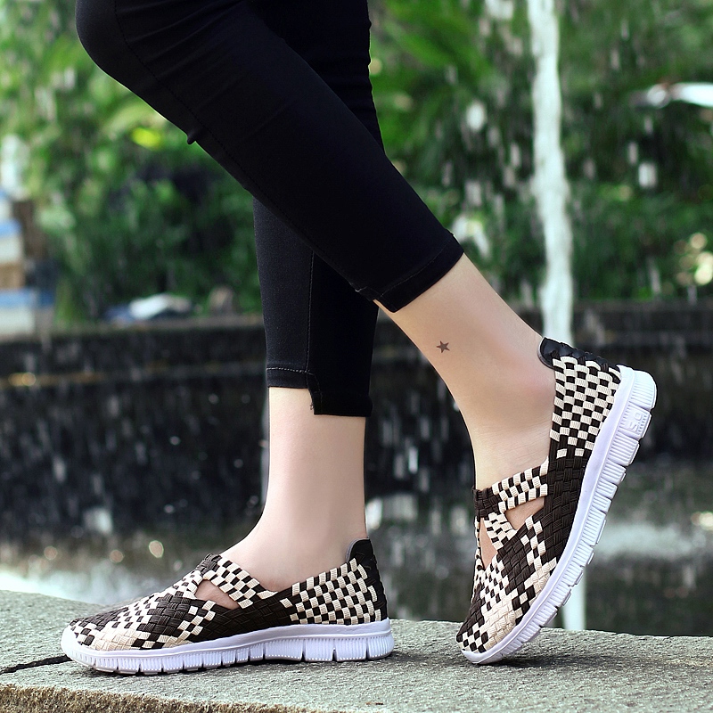 2026夏季镂空休闲网面鞋新款编织鞋女鞋透气休闲运动鞋布鞋妈妈鞋 - Image 13