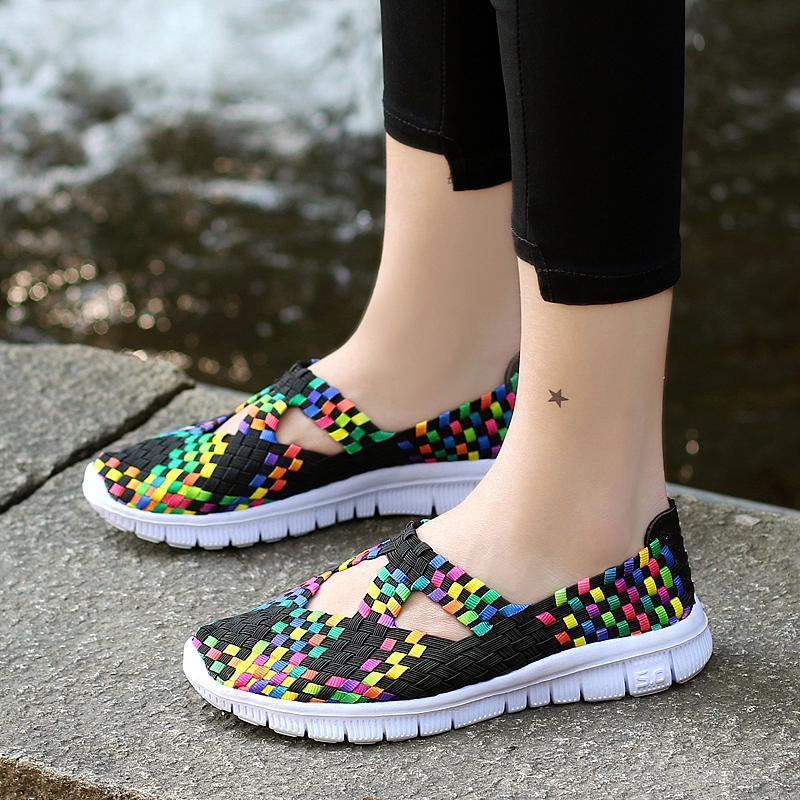 2026夏季镂空休闲网面鞋新款编织鞋女鞋透气休闲运动鞋布鞋妈妈鞋 - Image 15