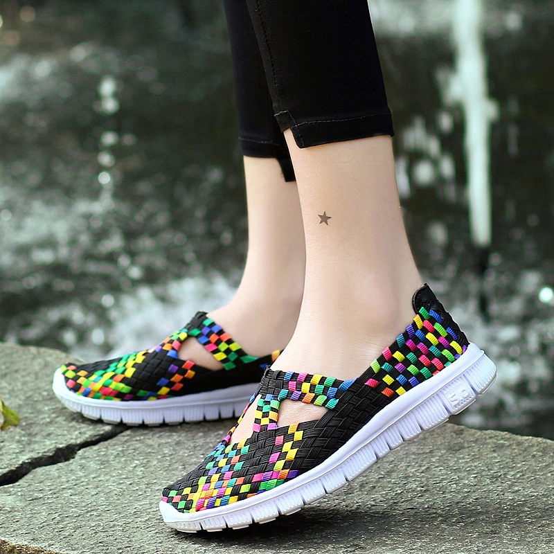 2026夏季镂空休闲网面鞋新款编织鞋女鞋透气休闲运动鞋布鞋妈妈鞋 - Image 16