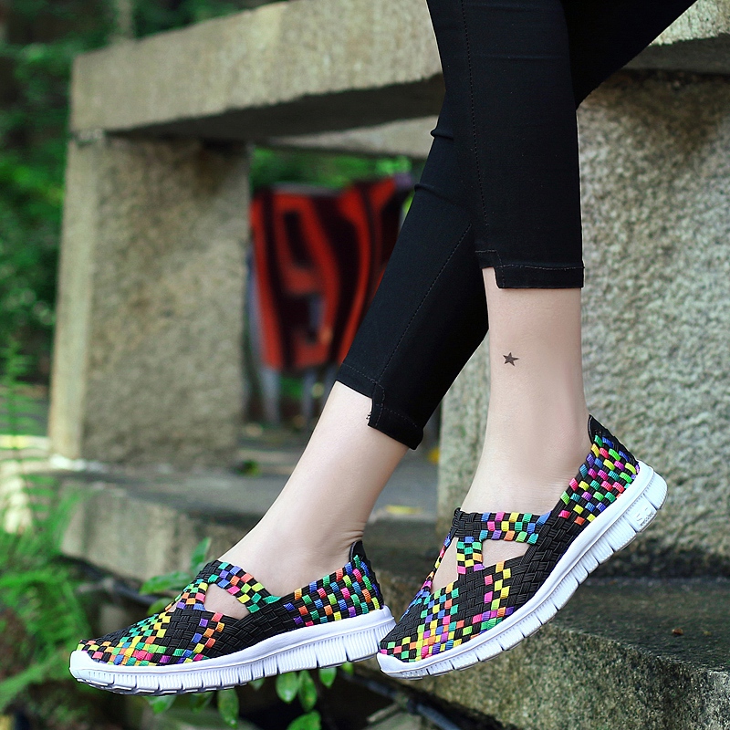 2026夏季镂空休闲网面鞋新款编织鞋女鞋透气休闲运动鞋布鞋妈妈鞋 - Image 17
