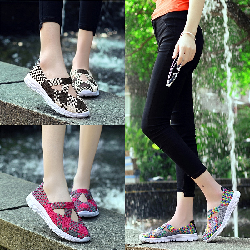 2026夏季镂空休闲网面鞋新款编织鞋女鞋透气休闲运动鞋布鞋妈妈鞋 - Image 18