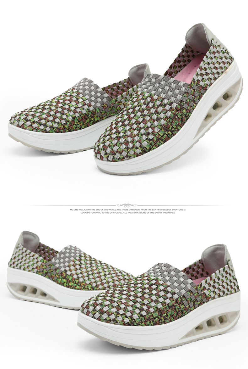 2026夏季镂空休闲网面鞋新款编织鞋女鞋透气休闲运动鞋布鞋妈妈鞋 - Image 2