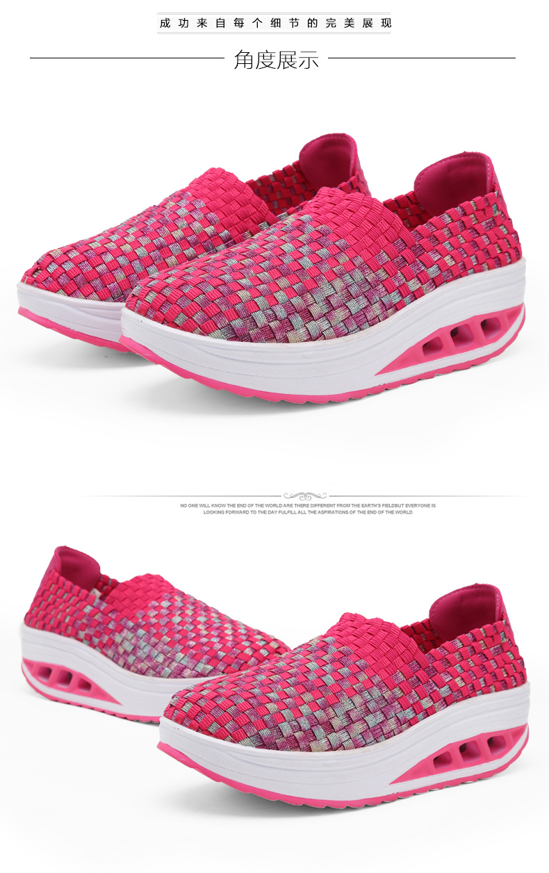 2026夏季镂空休闲网面鞋新款编织鞋女鞋透气休闲运动鞋布鞋妈妈鞋 - Image 3