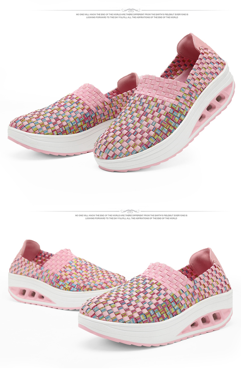 2026夏季镂空休闲网面鞋新款编织鞋女鞋透气休闲运动鞋布鞋妈妈鞋 - Image 4
